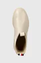 beżowy Tommy Hilfiger sztyblety skórzane Monochromatic Chelsea Boot