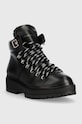 Členkové topánky Tommy Hilfiger Leather Outdoor Flat Boot FW0FW06725.BDS čierna AW22