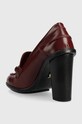 Obuwie Tommy Hilfiger czółenka skórzane Tommy Twist High Heel Loafer FW0FW06692.VLP bordowy
