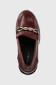 Tommy Hilfiger czółenka skórzane Tommy Twist High Heel Loafer bordowy FW0FW06692.VLP