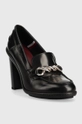 Шкіряні туфлі Tommy Hilfiger Tommy Twist High Heel Loafer чорний