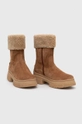 Tommy Hilfiger velúr bokacsizma Warm Lining Suede Low Boot barna