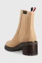 Tommy Hilfiger sztyblety zamszowe Outdoor Chelsea Mid Heel Boot Cholewka: Materiał tekstylny, Skóra zamszowa, Wnętrze: Skóra naturalna, Materiał tekstylny, Podeszwa: Materiał syntetyczny
