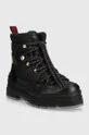 Tommy Hilfiger workery Laced Outdoor Boot czarny