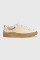 beżowy Tommy Hilfiger sneakersy Leather Court Sneaker Damski