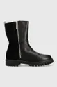 μαύρο Δερμάτινες μπότες Tommy Hilfiger Warm Lining Boot Γυναικεία