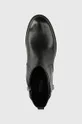 čierna Kožené členkové topánky MICHAEL Michael Kors Padma