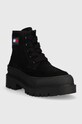 Farmářky Tommy Jeans Womens Foxing Lace Up Boot EN0EN01915.BDS černá AW22