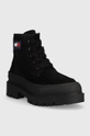 Čizme Tommy Jeans Womens Foxing Lace Up Boot crna