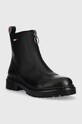 Tommy Jeans botki skórzane Tommy Jeans Zip Boot EN0EN01922.BDS czarny AW22