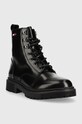 Tommy Jeans workery skórzane Tommy Jeans Leather Lace Up EN0EN01988.BDS czarny AW22