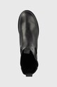 Δερμάτινες μπότες τσέλσι Tommy Jeans Tommy Jeans Long Chelsea Boot μαύρο EN0EN01990.BDS