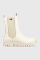 Tommy Jeans sztyblety skórzane Tommy Jeans Long Chelsea Boot tekstylny beżowy EN0EN01990.YBI