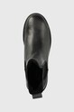 Tommy Jeans sztyblety skórzane Warmlined Chelsea Boot czarny EN0EN01991.BDS