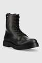 Кожаные полусапоги Tommy Jeans EN0EN01992.BDS чёрный AW22