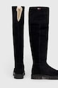 Boty Semišové boty Tommy Jeans Warmlined Long Boot EN0EN01994.BDS černá