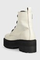 Încălțăminte Tommy Jeans cizme de piele Tamy Higher 3A - Zip Up EN0EN02005.YBI bej