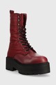 Tommy Jeans workery Tommy Jeans Flatform Padded Boot EN0EN02006.VLP bordowy AW22