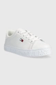 Tommy Jeans sneakersy skórzane Cool Tommy Jeans Sneaker Ess biały