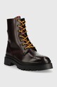 Kožené workery Gant Aligrey 25541390.G592 burgundské AW22