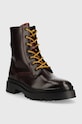 Kožené workery Gant Aligrey 25541390.G592 burgundské AW22