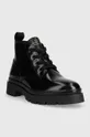 Δερμάτινες μπότες Gant μαύρο