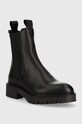 Кожени боти челси Gant 25551416.G00 черен AW22