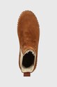 Gant botine din piele intoarsa maro 25551442.G45