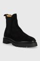 Semišové kotníkové boty Gant Aligrey černá