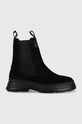Gant botine din piele intoarsa Janebi neizolat negru 25553413.G00