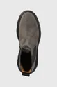 szürke Gant magasszárú cipő velúrból Janebi