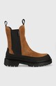 Gant botine din piele intoarsa Prepnovo pana la 5 cm maro 25553438.G45