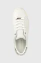 λευκό Δερμάτινα αθλητικά παπούτσια Calvin Klein Vulc Lace Up