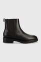Calvin Klein sztyblety skórzane Rubber Sole Chelsea nieocieplane czarny HW0HW01293.BAX