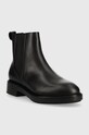 Calvin Klein sztyblety skórzane Rubber Sole Chelsea HW0HW01293.BAX czarny AW22