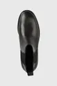 μαύρο Δερμάτινες μπότες τσέλσι Calvin Klein Rubber Sole Chelsea