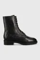 čierna Členkové topánky Calvin Klein Rubber Sole Combat Boot Dámsky