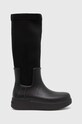 Calvin Klein kalosze Rain Boot Wedge High czarny HW0HW01264.BAX