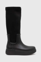 μαύρο Ουέλλινγκτον Calvin Klein Rain Boot Wedge High Γυναικεία