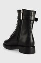 Boty Kožené kotníkové boty Calvin Klein Rubber Sole Combat Boot HW0HW01254.BAX černá