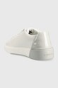 Obuwie Calvin Klein sneakersy skórzane Heel Cupsole Lace Up HW0HW01209.YAF biały