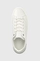 Calvin Klein sneakersy skórzane Heel Cupsole Lace Up biały HW0HW01209.YAF