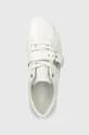 λευκό Δερμάτινα αθλητικά παπούτσια Calvin Klein Flatform Cupsole Lace Up