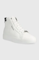 Kožne tenisice Calvin Klein Vulc High Top bijela