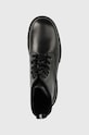 Kožne čizme Calvin Klein Jeans Chunky Combat Laceup Boot crna YW0YW00835.BDS