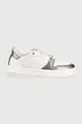 bianco Calvin Klein Jeans sneakers Chunky Cupsole Laceup Metallic Donna