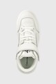 Kožené sneakers boty Calvin Klein Jeans Chunky Cupsole Laceup Mid bílá YW0YW00841.YAF
