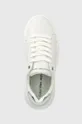 biały Calvin Klein Jeans sneakersy skórzane Chunky Cupsole Laceup Mono