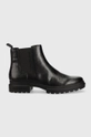 чорний Шкіряні черевики Calvin Klein Jeans Cleated Chelsea Boot Жіночий