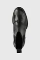 fekete Calvin Klein Jeans bőr bokacsizma Cleated Chelsea Boot